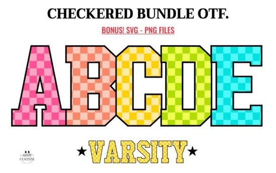 Checkered Back to School Font